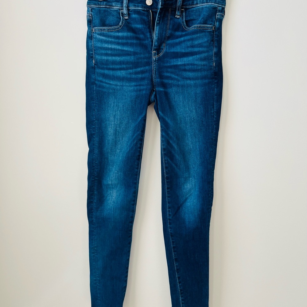 American Eagle Outfitters Dark Blue Skinny Jeans